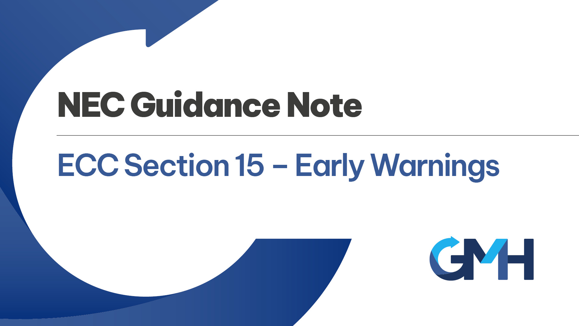 NEC EECC Section 15 Early Warnings NEC Guidance Note