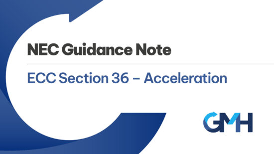NEC ECC Section 36 Acceleration NEC Guidance Note